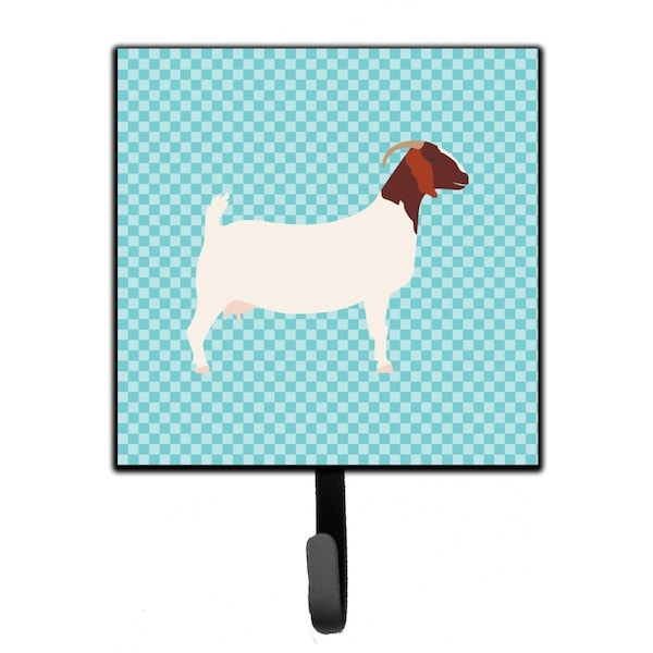 Carolines Treasures Boer Goat Blue Check Leash or Key Holder BB8060SH4 - main